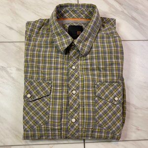 5.11 Tactical Long Sleeve Pearl Snap Button Down Plaid Shirt Western Medium M